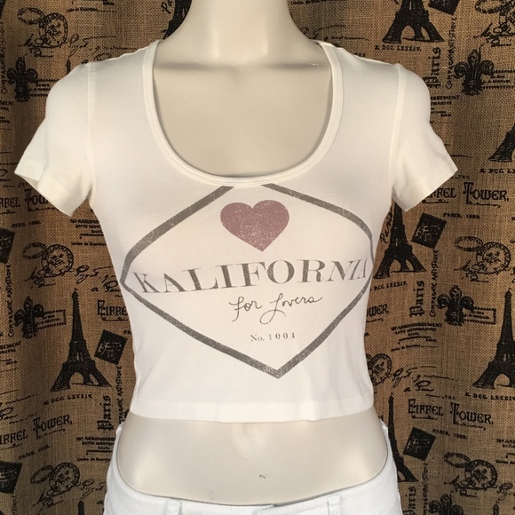 Kendall & Kylie Tops - 4/$20 Kendall & Kylie Kalifornia for Lovers Top